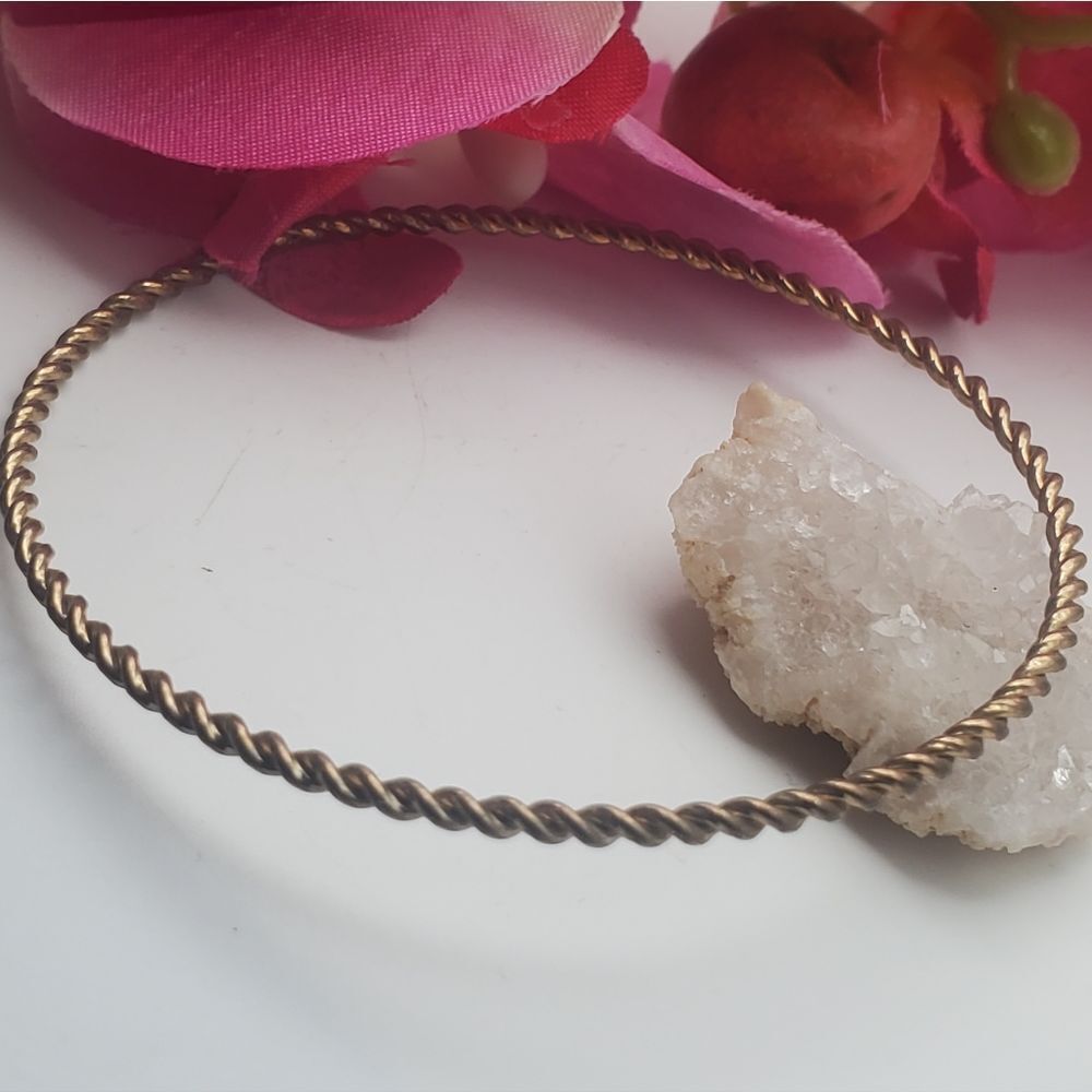 Barbed wire twisted love bracelet B1224
